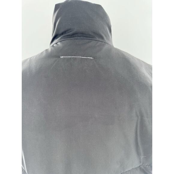MM6 Maison Margiela Coat Sz 38 Long Puffer Down Duck Black Minimalist - Picture 5 of 16